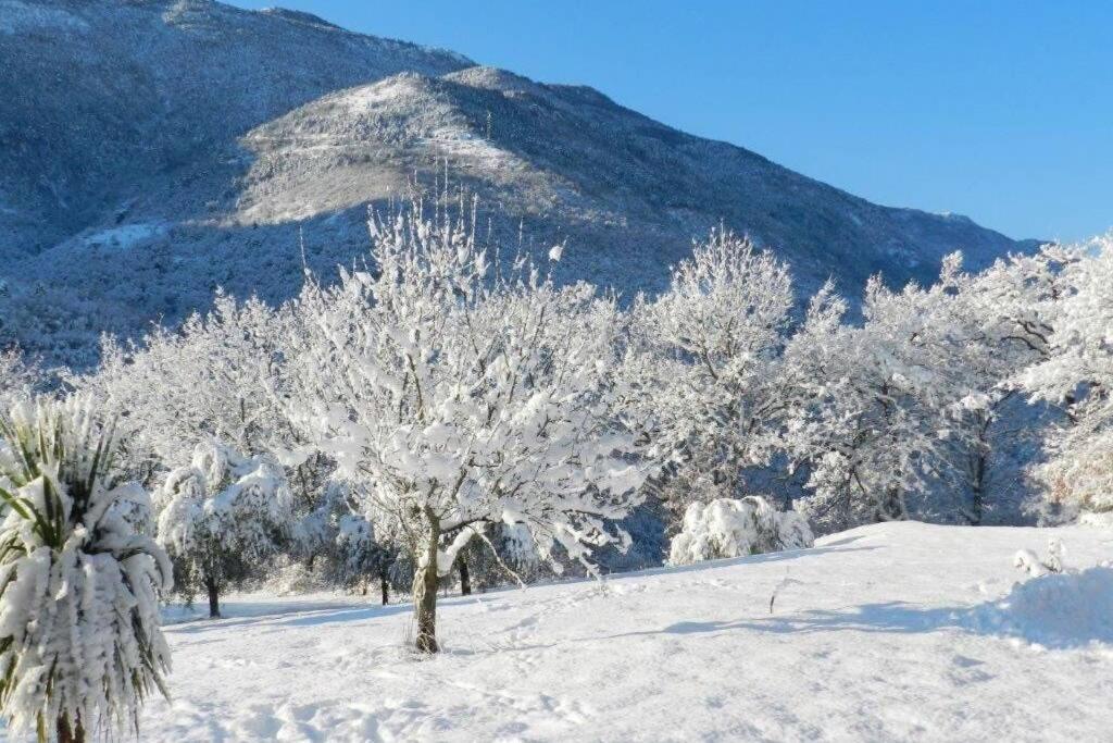 2P Au Coeur Des Montagnes Avec Piscine Chauffee Apartment Puget Theniers Bagian luar foto